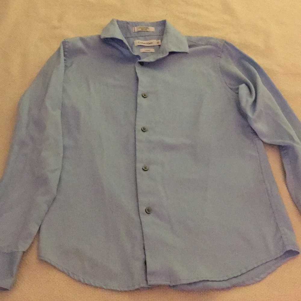 Calvin Klein Boys Long sleeve button up shirt.